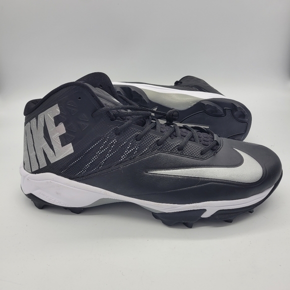 Nike Zoom Code Elite 3/4 TD Football Cleats Black/Silver Men Size 18 Wide - Picture 12 of 15
